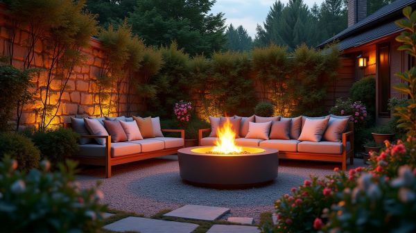 Un brasero moderne pour transformer votre jardin en espace convivial